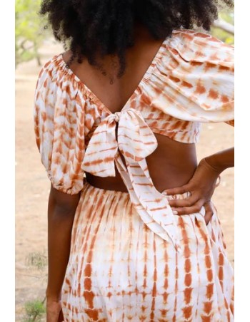 Vestido corto tie dye cut out 2