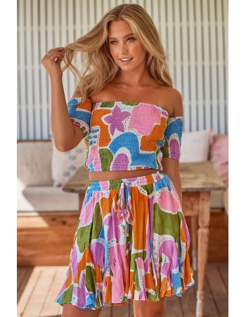 Conjunto top y falda estampado Pablo Jaase