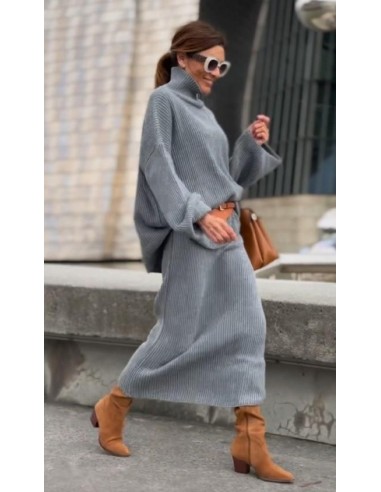 conjunto falda y jersey de punto