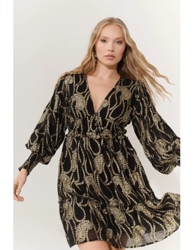 VESTIDO CORTO NEGRO BOHEMIO PITI CUITI