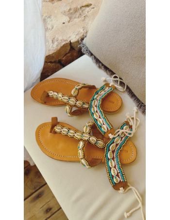 Sandalias conchas y cuentas Samale 2