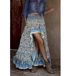 FALDA BOHO HIPPIE CHIC IBIZA DE SEDA 2