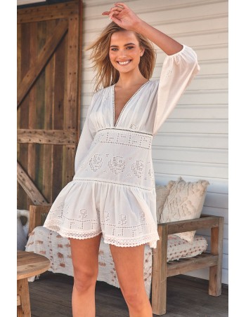 Vestido Malawi white Jaase